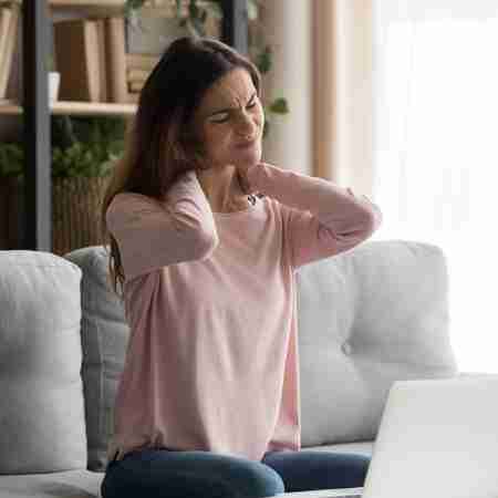 Pain-management-Treatment A woman is having 'Pain issue' in her neck